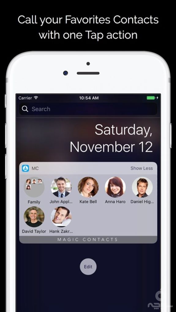 Magic Contacts with Notification Center Widgets