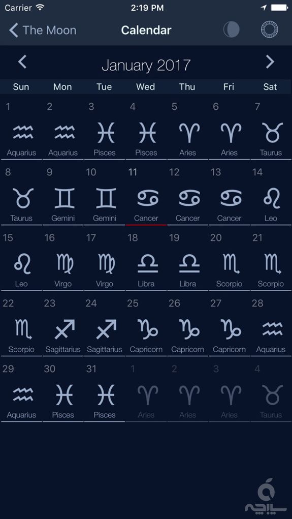 The Moon: Calendar Moon Phases