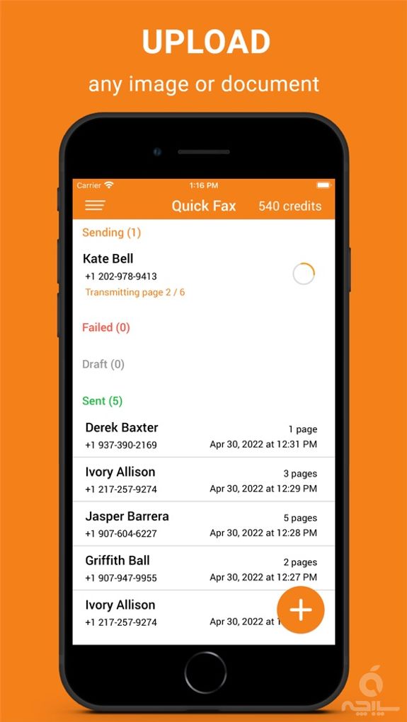 QuickFax: send fax from iPhone