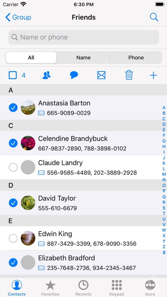 iContacts+: Group Contacts