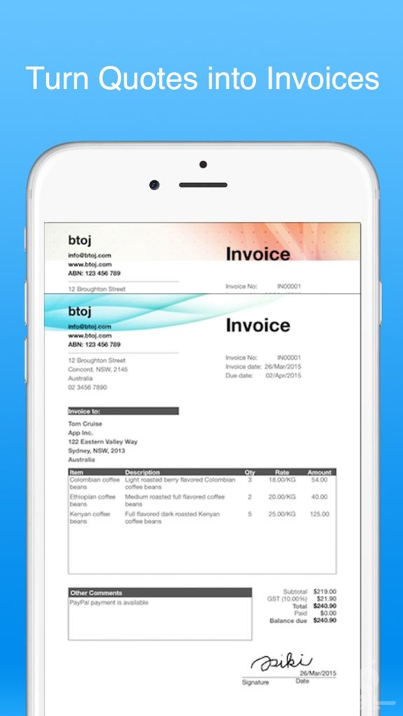 Job Quote Maker - Invoice +