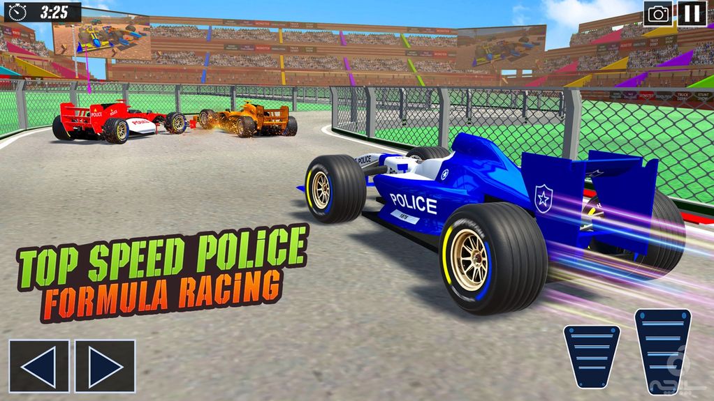 Police Formula Car Derby Games
