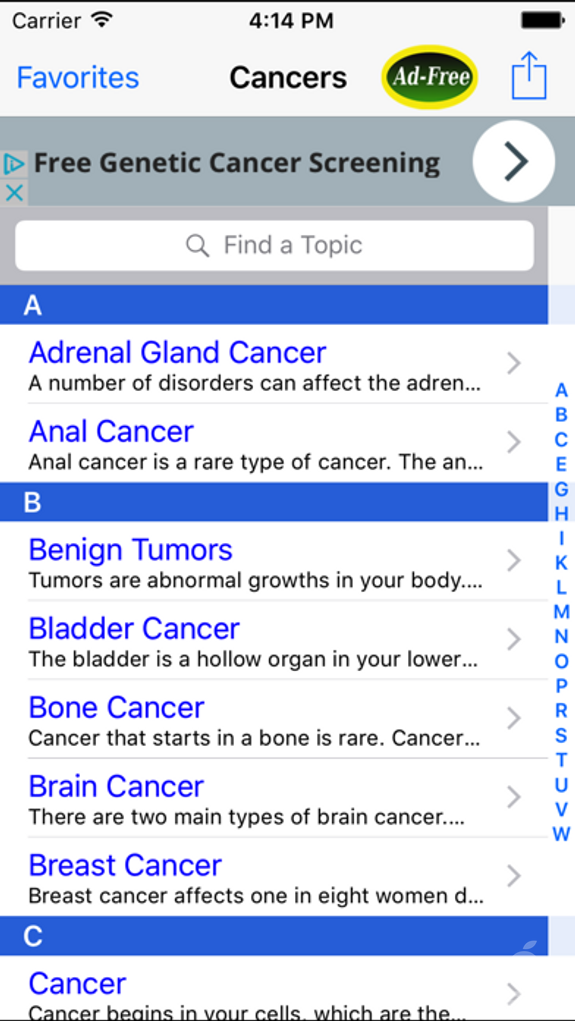 Cancer Guide: Prostate, Breast, Lung, Pancreatic