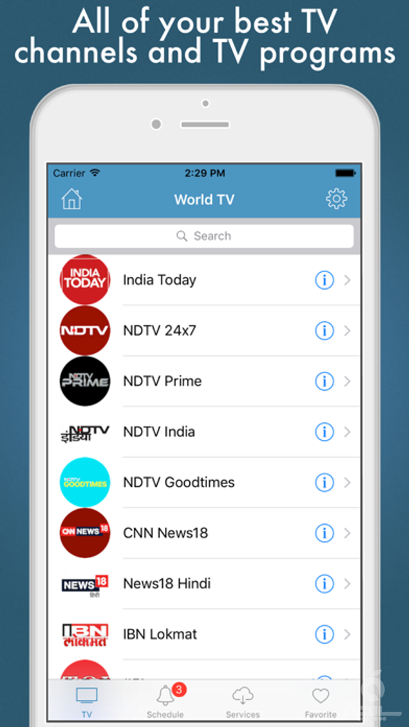 World TV - worldwide live TV