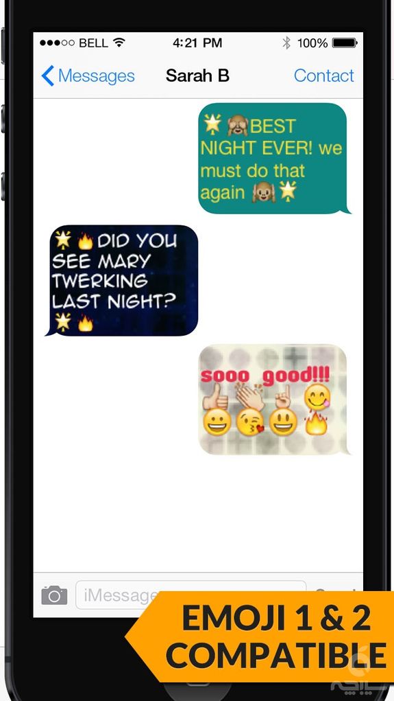 Pimp My Text - Send Color Text Messages with Emoji 2