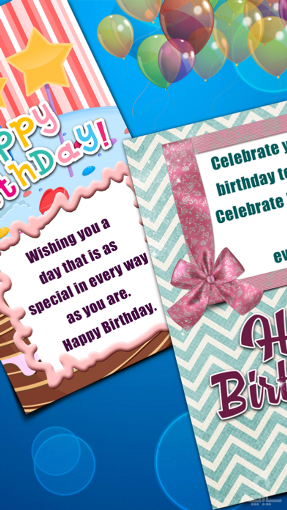 Virtual B-day Card Make.r – Wish Happy Birthday with Decorative Background and Colorful Text