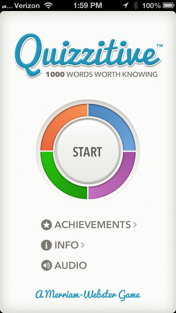 Quizzitive – A Merriam-Webster Word Game