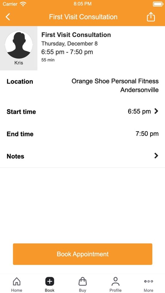 Orange Shoe Personal Fitness