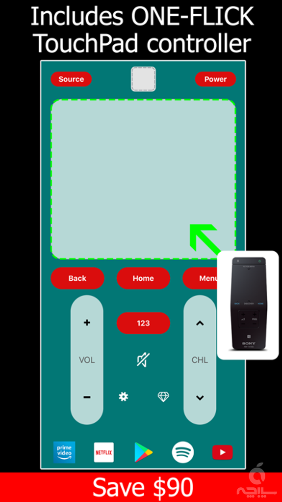 Remote TV for Sony Bravia