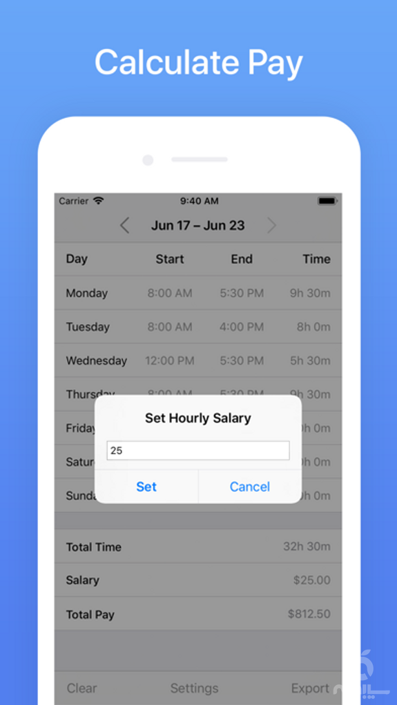 Hours Tracker: Time Calculator