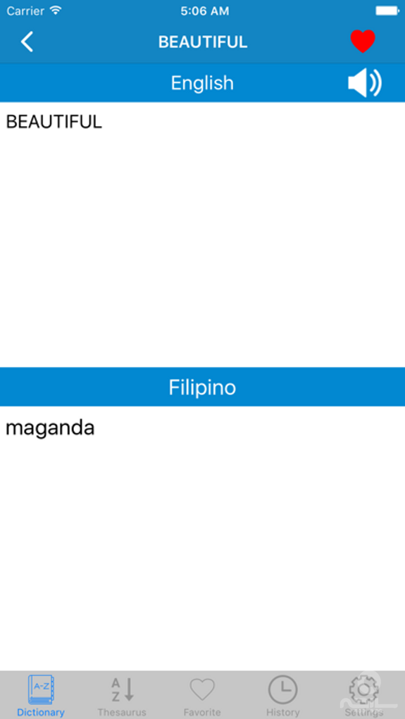 Filipino to English,English to Filipino Dictionary