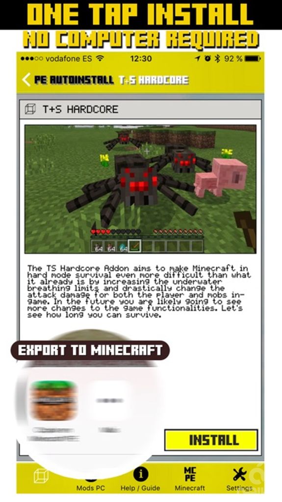 Mods for Pc & Addons for Minecraft Pocket Edition