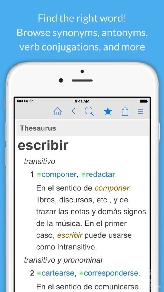 Spanish Dictionary & Thesaurus