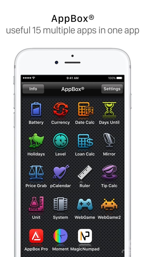 AppBox: Useful 16 Apps in One