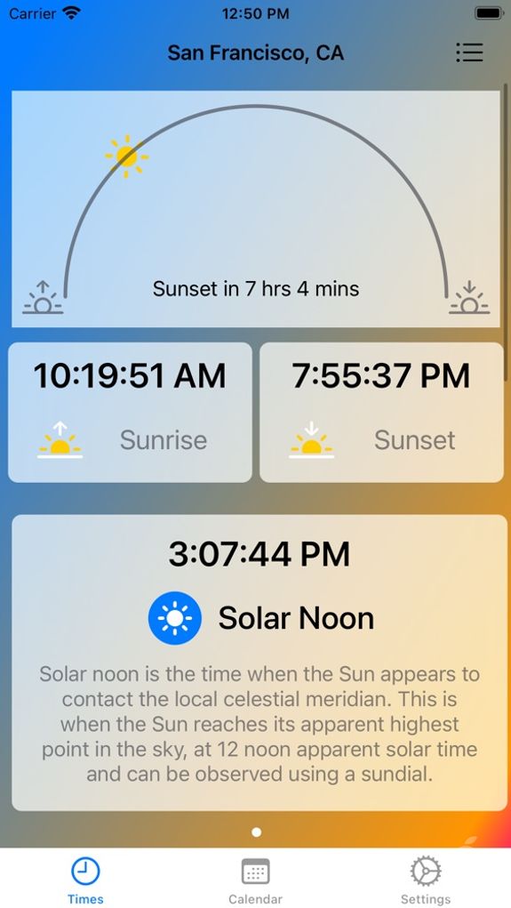 Sunrise & Sunset Time