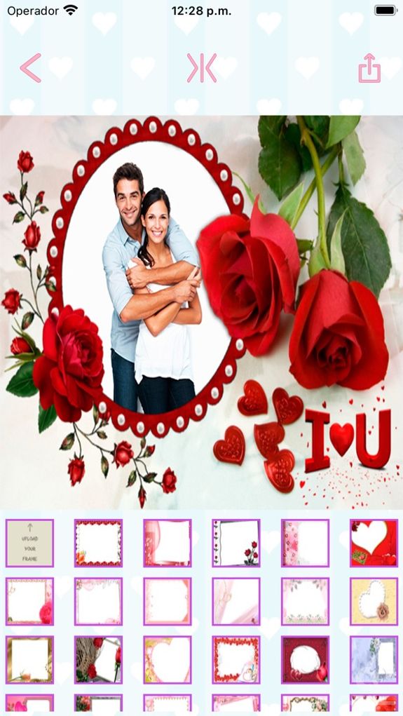 Love photo frames create cards