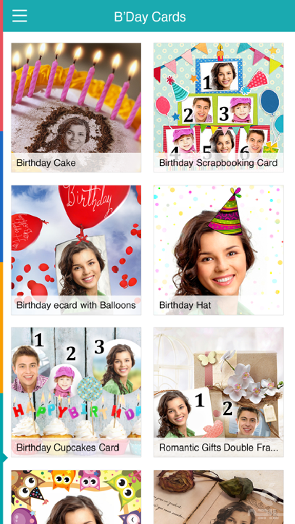 Birthday Cards Free: happy birthday photo frame, gift cards & invitation maker