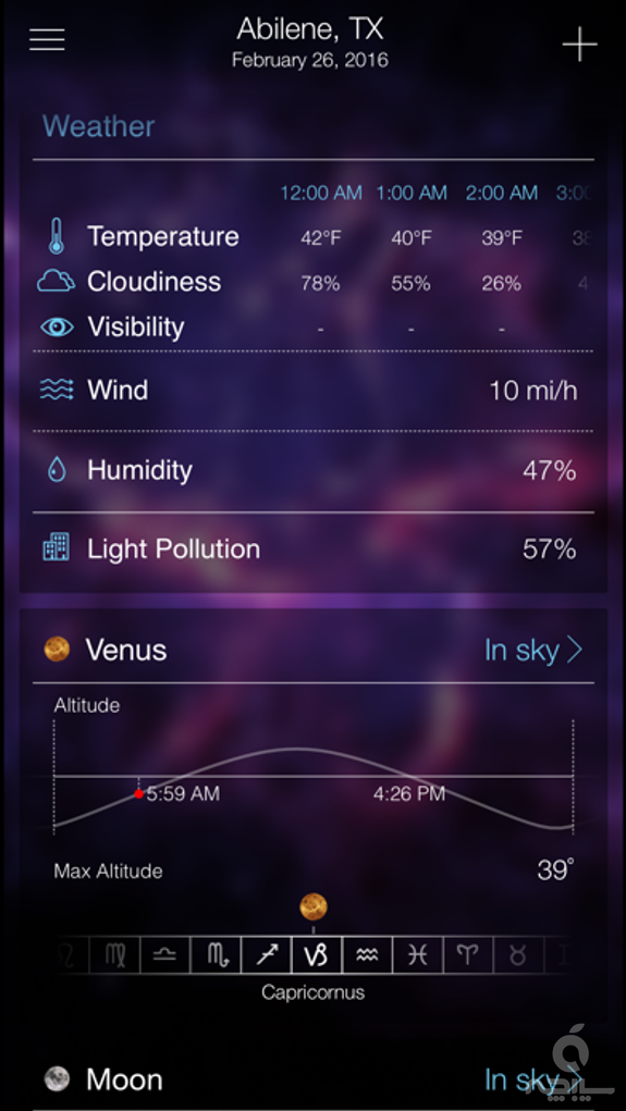 Sky Live: Heavens Above Viewer