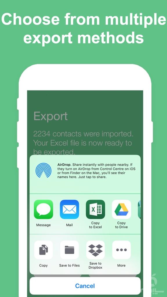 Export Contacts to Excel