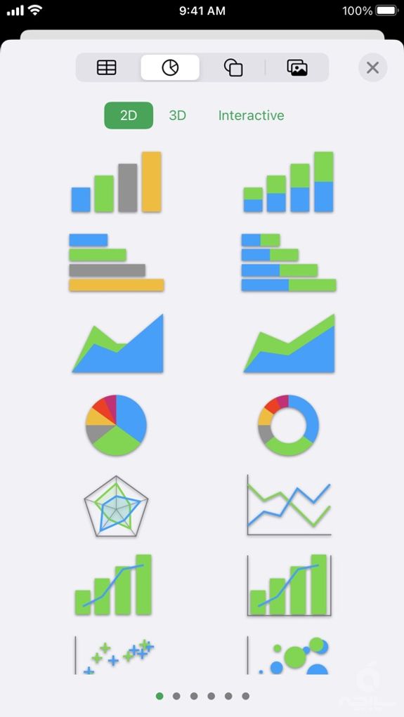 رسم جدول با Numbers