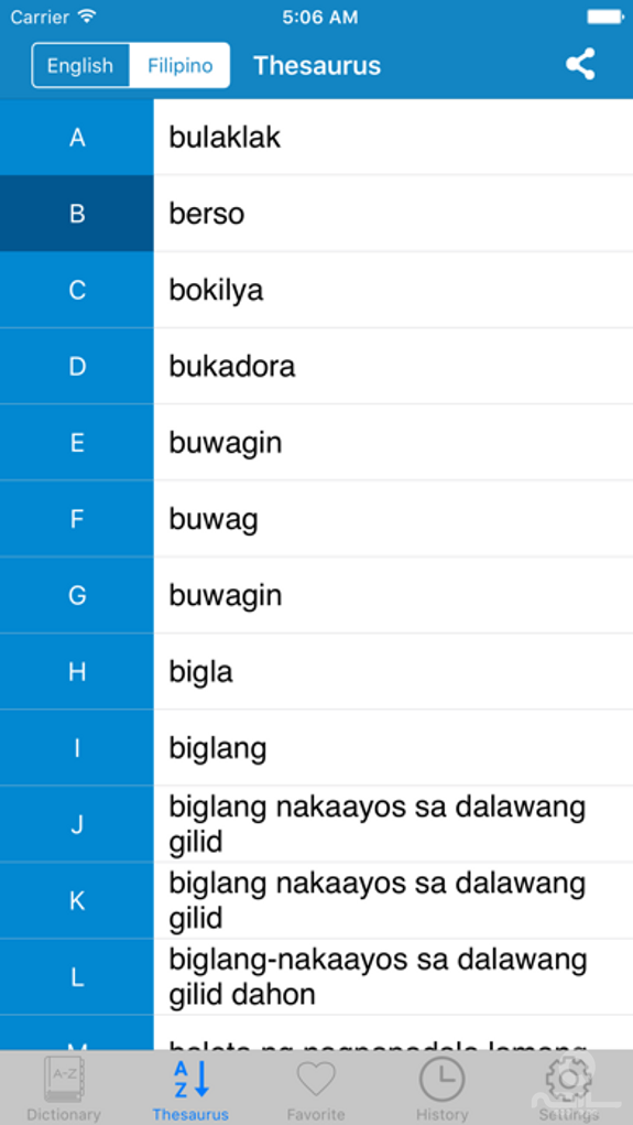 Filipino to English,English to Filipino Dictionary