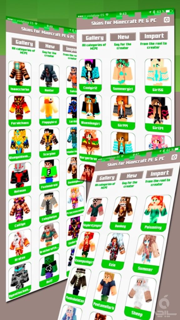 Skins for Minecraft PE & PC - Free Skins