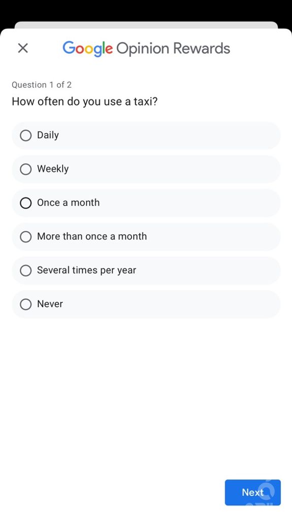 Google Opinion Rewards