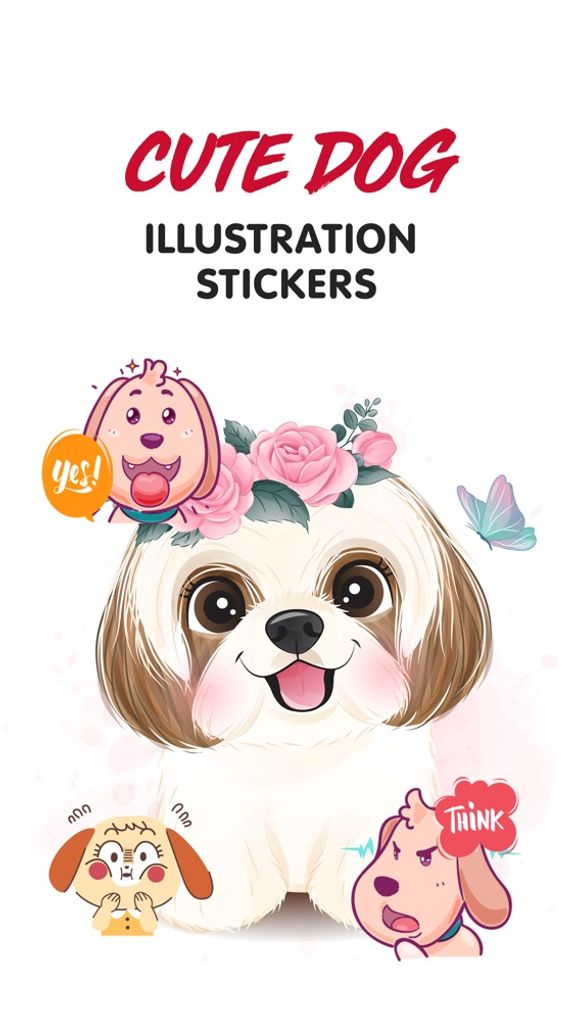 Cute Dog Illustration