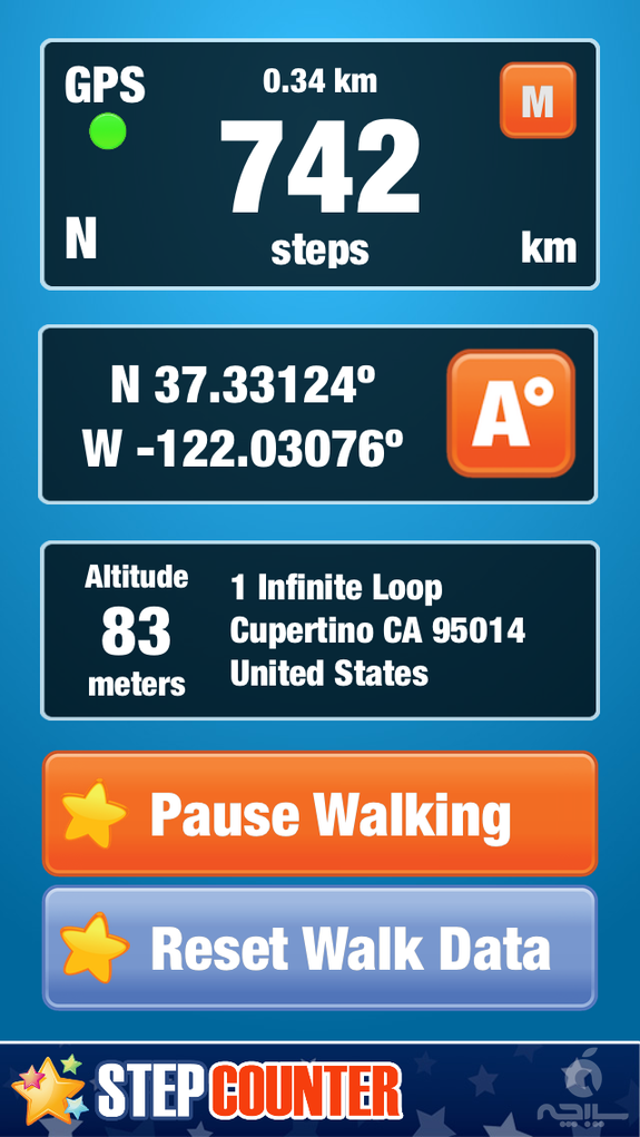 Step Counter and Walking Tracker.