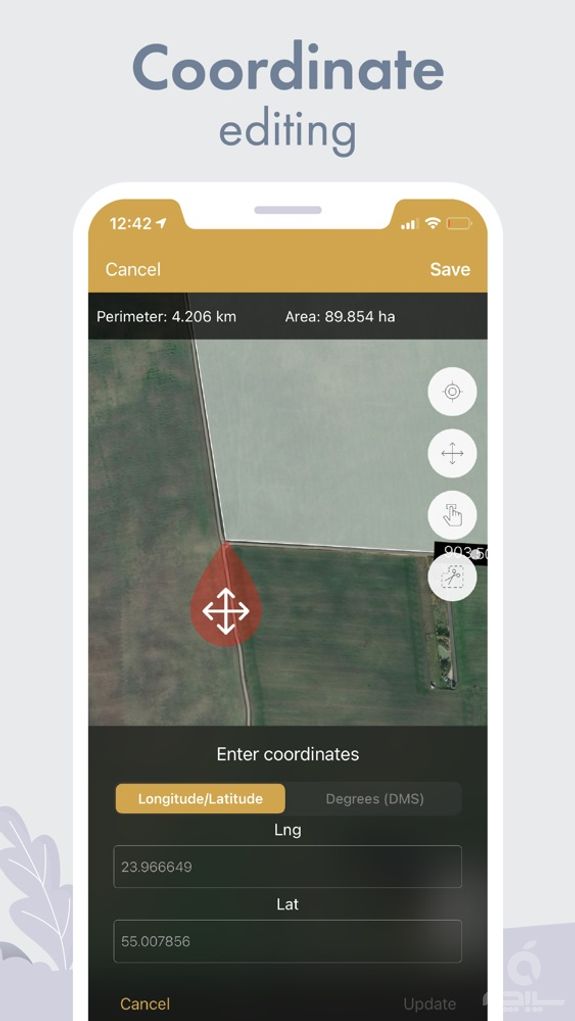 GPS Fields Area Measure Map