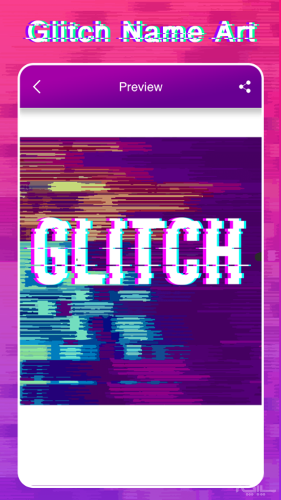 Glitch Effect Name Art