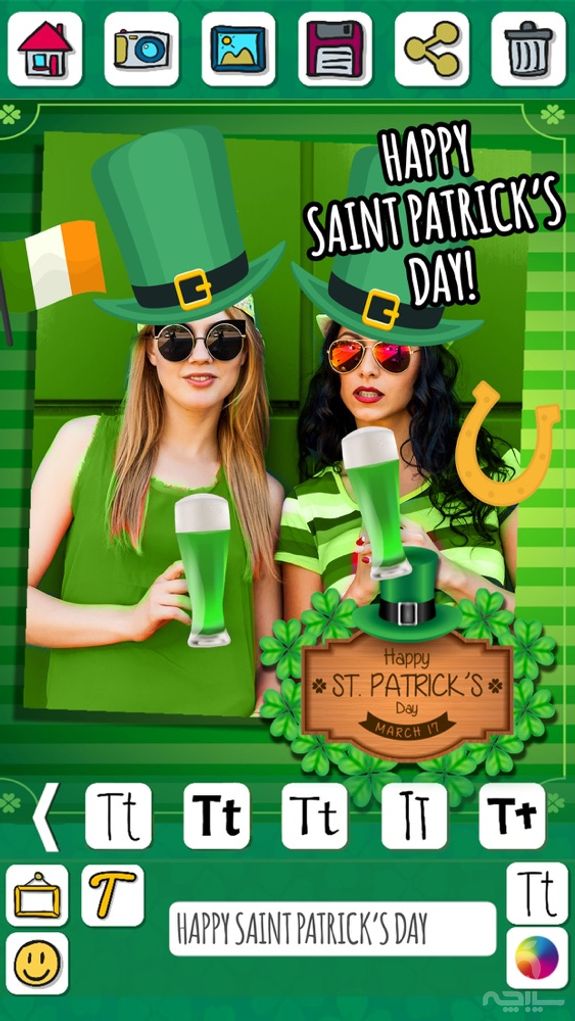 St. Patrick's Day photo editor – Frames & stickers