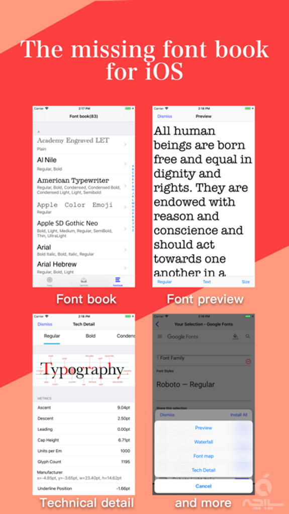 Fonty - install any font